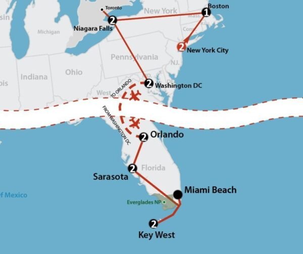 America's East Coast (15 dagen) - lastminute vakantie aanbiedingen