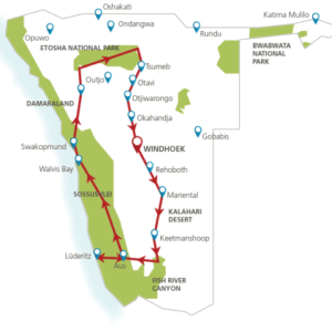 In stijl door Namibië (17 dagen) - lastminute vakantie aanbiedingen