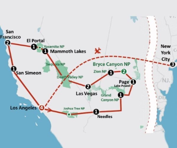 New York & Parks of the West (22 dagen) - lastminute vakantie aanbiedingen