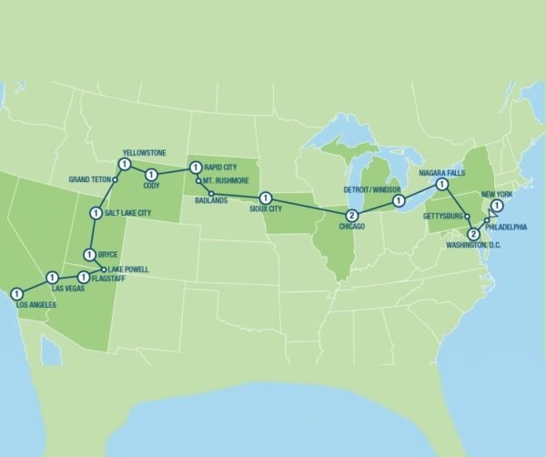 New York to Hollywood (20 dagen) - lastminute vakantie aanbiedingen