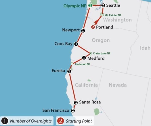 Pacific Northwest Explorer (14 dagen) - lastminute vakantie aanbiedingen