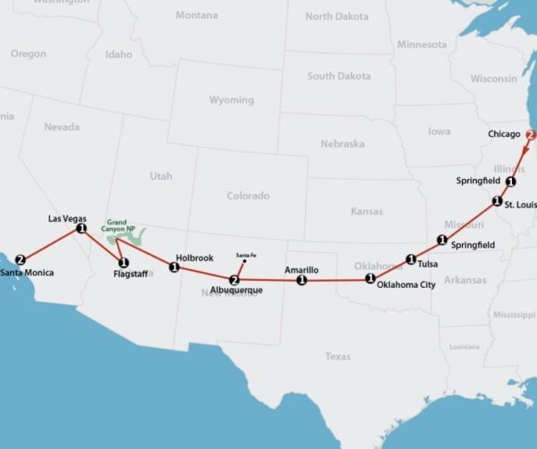 Route 66 (17 dagen) - lastminute vakantie aanbiedingen