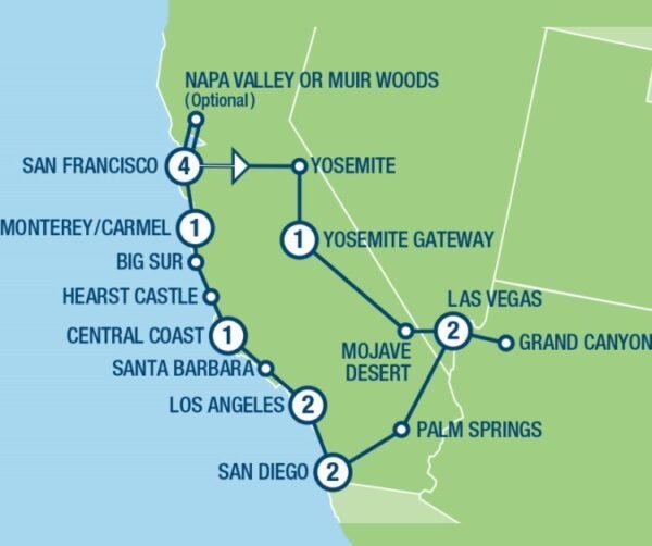 West Coast Insider (15 dagen) - lastminute vakantie aanbiedingen