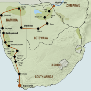 Kampeersafari van Victoria Falls naar Kaapstad (23 dagen) - lastminute vakantie aanbiedingen