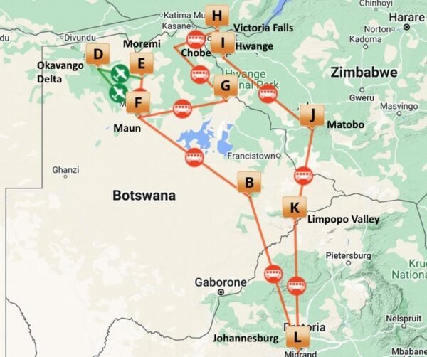 Op avontuur door Botswana (20 dagen) - lastminute vakantie aanbiedingen