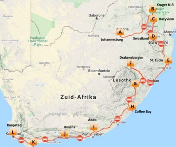 Op avontuur door Zuid-Afrika (21 dagen) - lastminute vakantie aanbiedingen