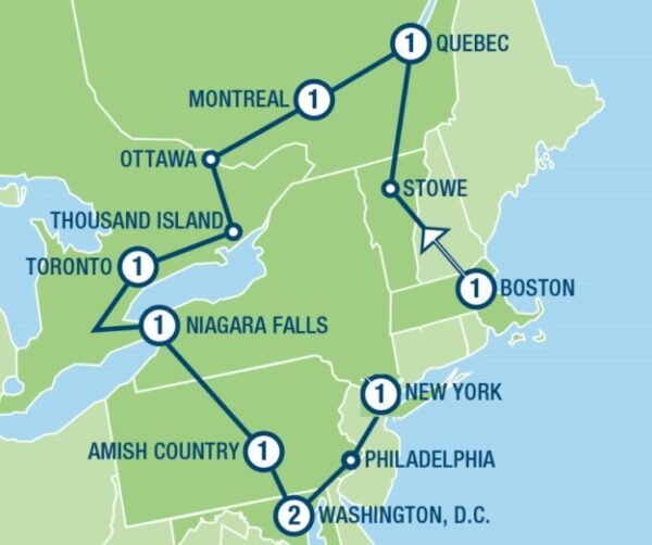 Patriot Trails (11 dagen) - lastminute vakantie aanbiedingen