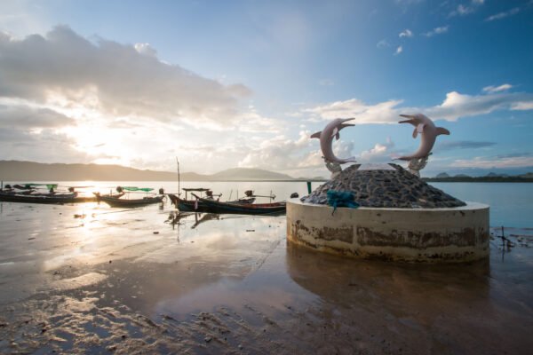 Roze dolfijnen bij Khanom Beach - lastminute vakantie aanbiedingen