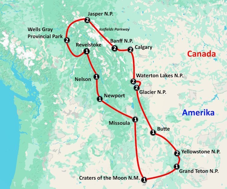 Best of the West (23 dagen) - lastminute vakantie aanbiedingen