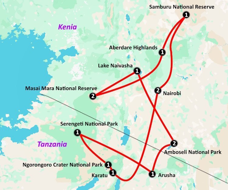 Op avontuur door Kenia en Tanzania (15 dagen) - lastminute vakantie aanbiedingen